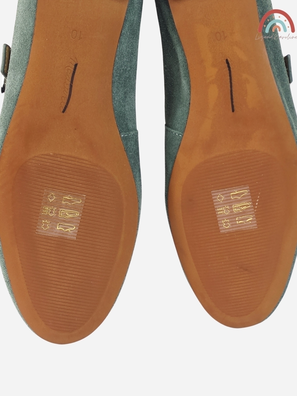 New! Madewell The Remy Mary Jane Flat in Leather Suede Architect Green - Picture 13 of 15